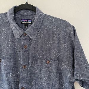Patagonia Mens Organic Cotton/Hemp Button Down Shirt Size M